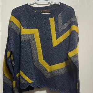 Kerisma Blue and Yellow Sweater